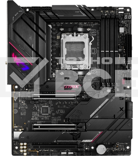 Материнская плата ASUS ROG STRIX B650E-E GAMING WIFI, AM5, AMD B650, 4xDDR5, 4xSATA, 4xM.2, 1xPCI-E 4.0 x4, 1xPCI-E 5.0 x8, 1xPCI-E 5.0 x16, 1xDP, 1xHDMI, 1x 2.5Gb LAN, 4xUSB-A 3.2 Gen 2, 6xUSB-A 3.2 Gen 2, 1xUSB-C 3.2 Gen 2, 1xUSB-C 3.2 Gen 2x2, 5x3.5 мм