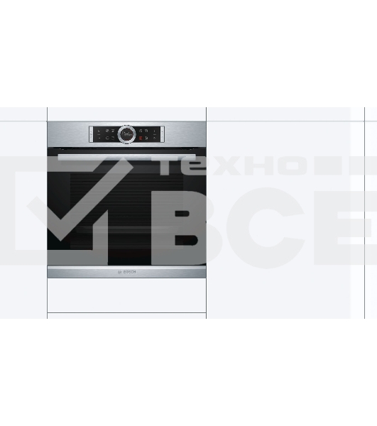 Духовой шкаф электрический Bosch HBG634BS1 сталь, встраиваемый
