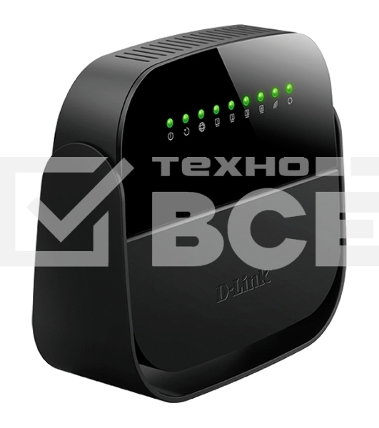 Роутер беспроводной D-Link DSL-2640U/R1A ADSL2+ черный ANNEX B