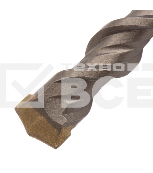 Бур по бетону, двойная спираль, Cobalt W-tip, 22x600 мм, SDS PLUS Denzel