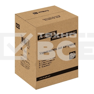 Удлинитель на катушке ExeGate industrial ECS-10-2-50 (4 евророзетки, IP20, 50м, защита от детей, защита от перегрузки, 2х1,0мм2, 10А/2.3кВт)