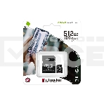 Флеш карта microSDHC 512GB microSDXC Class10 Kingston <SDCS2/512GB> UHS-I Canvas Select up to 100MB/s с адапт., фото8