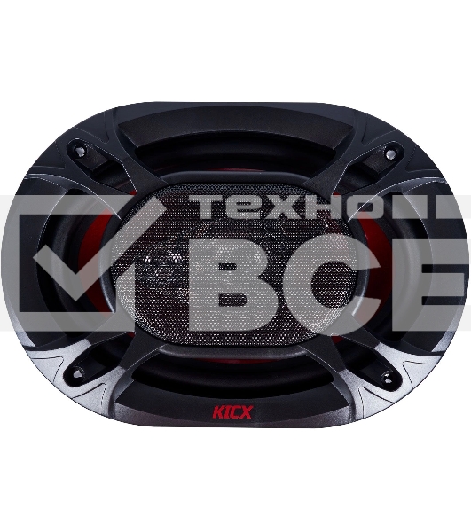 Колонки автомобильные Kicx SP 693 200Вт 92дБ 4Ом 16x23см (6x9дюйм) (ком.:2кол.) коаксиальные трехполосные