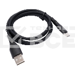 Кабель USB2.0 Cablexpert CC-USB2S-AMCM-1M-BK AM/Type-C, 3А, 18Вт, QC3.0, силиконовый, медь, 1м, черный, пакет, фото4