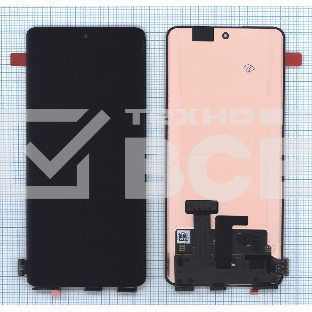 Дисплей для Realme 11 Pro 5G (RMX3771), 11 Pro Plus 5G (RMX3741) в сборе с тачскрином черный