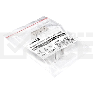 Модуль-вставка Keystone Jack RJ-45 ExeGate KJ-8P8C-U-C5e-180SH-Dual (Кат.5e, неэкранированная, 180 градусов, со шторками, IDC Krone/110)