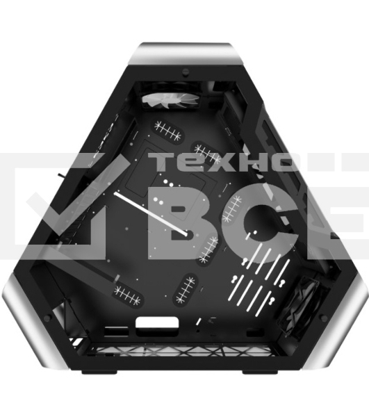 Компьютерный корпус JONSBO TR03-A Silver без БП, боковая панель из закаленного стекла, mini-ITX, micro-ATX, ATX, серебристый