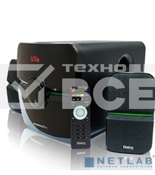 Акустическая система Dialog Progressive AP-203 черный 2.1, 18W+2*10W RMS, USB+SD reade