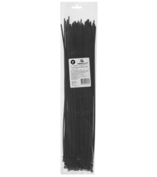 Стяжки Cablexpert NYT-400x3.6B пластиковые 400 мм х 3.6 мм, черные (100 шт.)