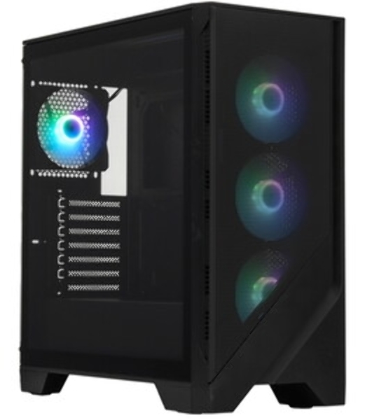 Компьютерный корпус без блока питания Case MSI MAG FORGE 321R AIRFLOW, Midi-Tower, TG, 4x120мм ARGB, 2xUSB 3.2, 1xUSB 3.2 Type-C, ATX, mATX, mITX черный