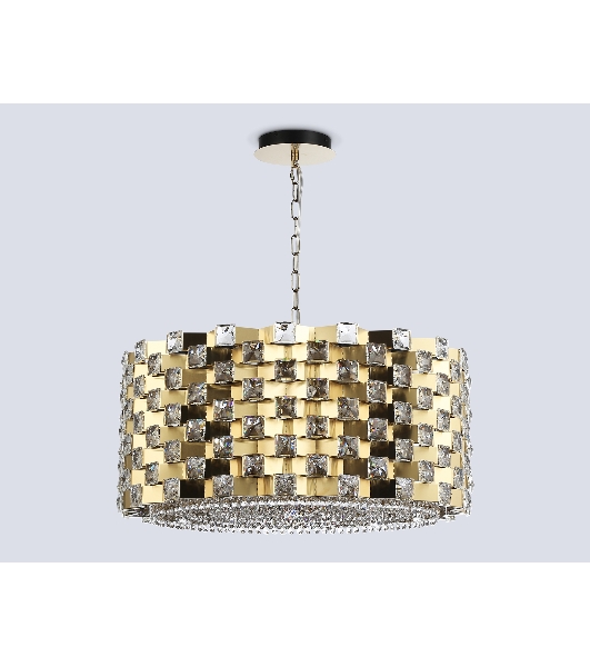 Люстра Ambrella light LH41009/18 BS/CL латунь/прозрачный E14*18 max 40W D700*320