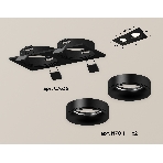 Комплект встраиваемого светильника Ambrella light XC7636002 SBK/PBK черный песок/черный полированный MR16 GU5.3 (C7636, N7011), фото 1
