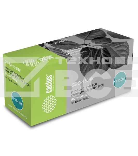Картридж лазерный Cactus CS-SP150HE черный (1500 стр.) для Ricoh Aficio SP 150/SP 150SU
