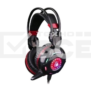 ГарнитураA4Tech Bloody G300 черный/красный (2.2м)