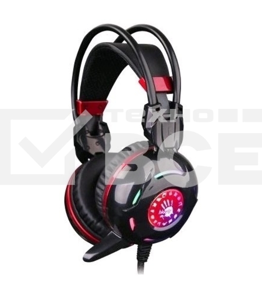 ГарнитураA4Tech Bloody G300 черный/красный (2.2м)