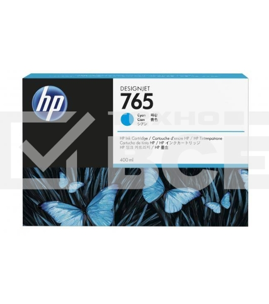 Картридж струйный HP 765 (F9J52A) голубой для HP Designjet T7200 (400мл)