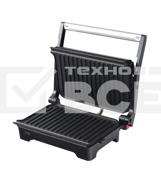 Электрический пресс-гриль Endever Grillmaster 119, черный/металлик