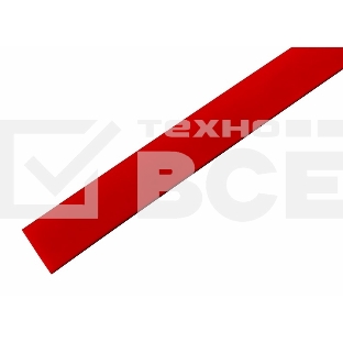 Термоусаживаемая трубка Rexant 19,0/9,5 мм, красная, упаковка 10 шт. по 1 м