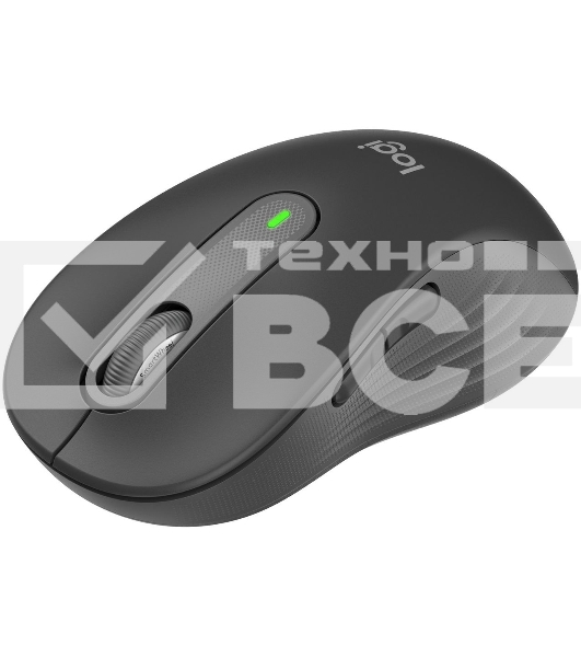 Мышь беспроводная Logitech Signature M650 L черный, 4000 dpi, радиоканал, Bluetooth, USB, кнопки - 5