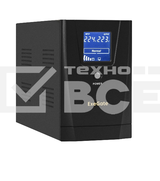 Источник бесперебойного питания ExeGate EX292634RUS SpecialPro Smart LLB-2200.LCD.AVR.4C13.RJ.USB <2200VA/1300W, LCD, AVR, 4*C13,RJ45/11,USB, металлический корпус, Black>