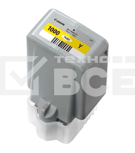 Картридж струйный Canon PFI-1000 Y жёлтый (80 мл.) для Canon IJ SFP PRO-1000 WFG