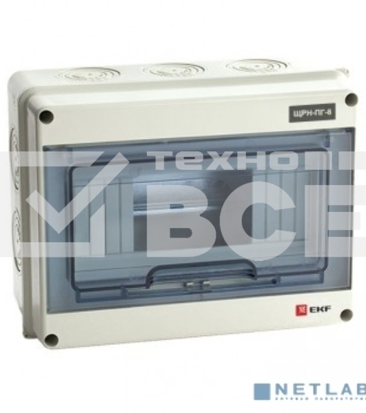 Щит распред. EKF Pb65-n-pg-8 навесной ЩРН-ПГ- 8 (147х203х89) IP65 EKF PROxima