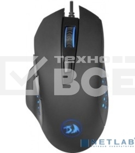 Мышь проводная REDRAGON Gainer черный, 3200 dpi, USB, кнопки - 6