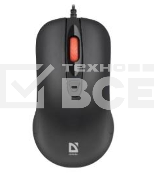 Мышь проводная Defender Omega MB-522 черный, 1600 dpi, USB, кнопки - 4