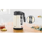 Чайник Bosch TWK7L467, 1.7л, 2400 Вт., нерж.сталь, покрытая эмалью, бежевый, шкала уровня воды, фото10