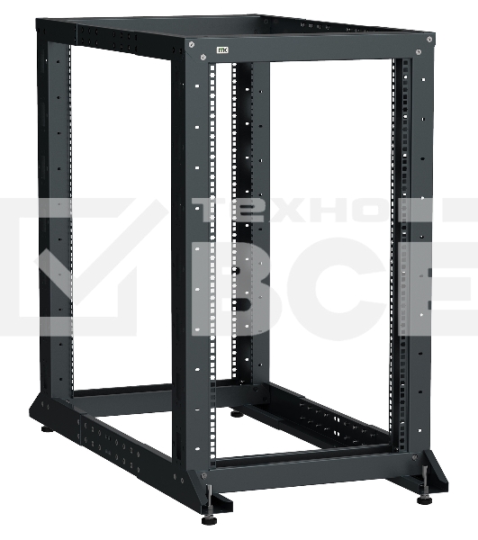 Стойка двухрамная ITK Linea LF05-42U61-2GM 42U 600ммX1000мм 700кг черный