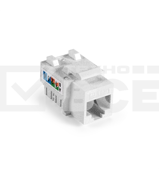 Модуль-вставка Keystone Jack RJ-45 ExeGate KJ-8P8C-U-C5e-90-110 (Кат.5e, неэкранированная, 90 градусов, IDC 110)
