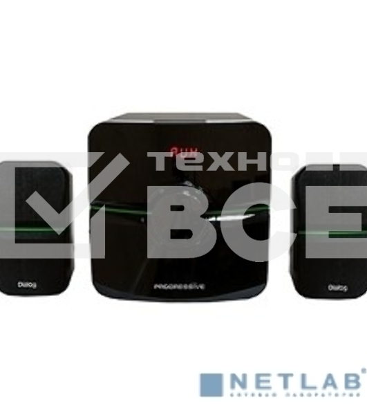 Акустическая система Dialog Progressive AP-203 черный 2.1, 18W+2*10W RMS, USB+SD reade