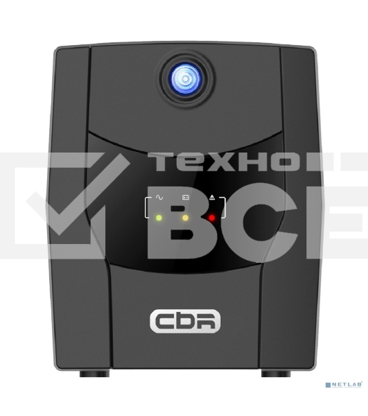 Источник бесперебойного питания CBR QTM-1500T-4F-LCUC Line Interactive 1500VA/900W 9Ah12V 4 x Shuko, HID-USB, RJ45/11