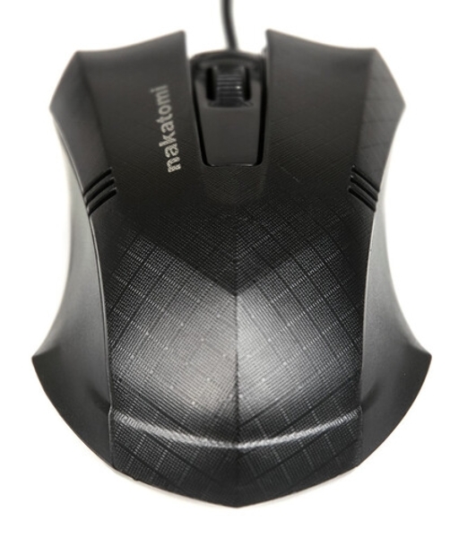 Мышь проводная Nakatomi MON-04U черный, 800 dpi, USB, кнопки - 3