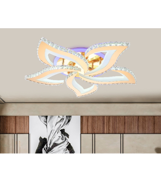 Потолочный светодиодный светильник Ambrella light FA1724/5 GD золото 3000K/4200K/6400K 113W 630*600*100 (ПДУ РАДИО 2.4G)