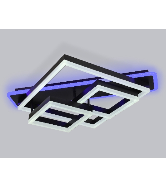 Светильник Ambrella light FA8533 BK черный 132W 3000K-6400K+RGB 630*570*160 (ПДУ РАДИО 2.4G)