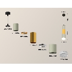 Светильник Ambrella Light XP7423042 SGR/PYG/CL серый песок/золото желтое полированное/прозрачный MR16 GU5.3, фото 1