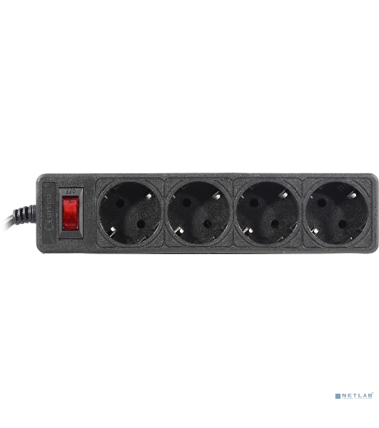 Сетевой фильтр 5bites GARDA SP4B-510 4S / 3*0.75MM2 / 1M / BLACK