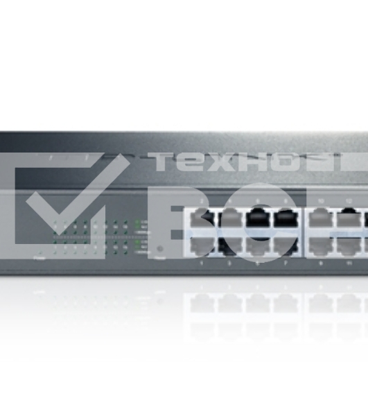 Сетевой коммутатор TP-Link SMB TL-SG1016DE 16-Port Gigabit Easy Smart Switch, 16 10/100/100Mbps RJ45 ports, MTU/Port/Tag-based VLAN, QoS, IGMP Snooping