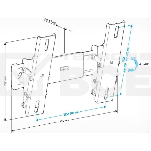 Кронштейн для телевизора Holder LCD-T2611 черный 22