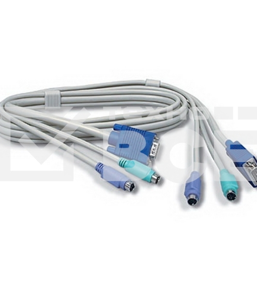 Кабель КВМ 1.8м Переключатель KVM TRENDNet TK-C06, папа-папа {клав.(PS/2),мышь (PS/2), DB15 п, 1.8 m}