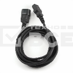 Кабель питания сист.блок-монитор Cablexpert PC-189-10, 3.0м, C13-C14, 6А, черный, с заземлением, фото3