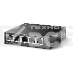 Коммутатор 5-Port 10/100Mbps Unmanaged Switch with 4-Port PoE, meta case, desktop mount, PoE budget 41W., фото8