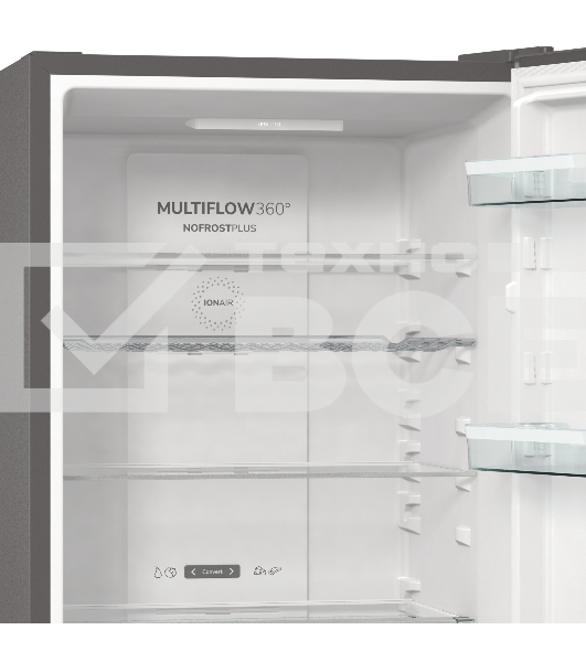 Холодильник Gorenje NRK6192AXL4 двухкамерный серебристый мат.