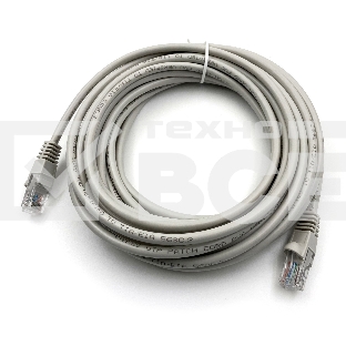 Патч-корд Buro UTP cat5E 7м серый RJ-45 (m)-RJ-45 (m)