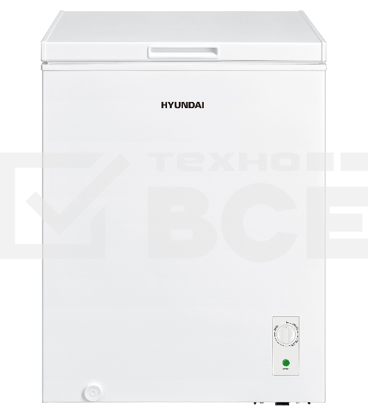Морозильный ларь Hyundai CH1505, белый, 142л
