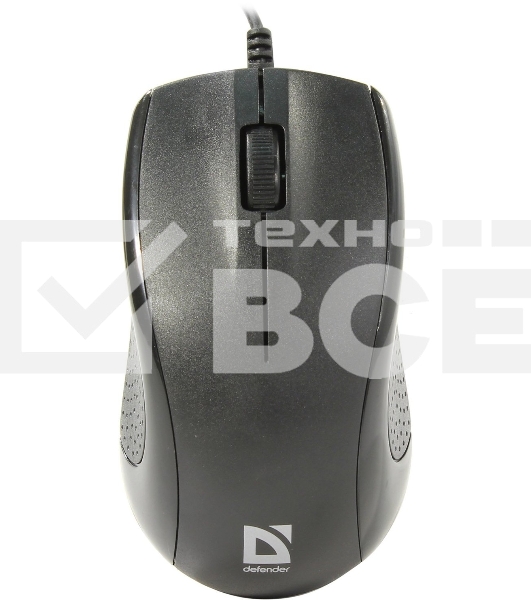 Мышь проводная Defender Optimum MB-160 черный, 1000 dpi, USB, кнопки - 3