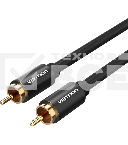 Кабель Vention аудио RCA M/RCA M - 1м черный