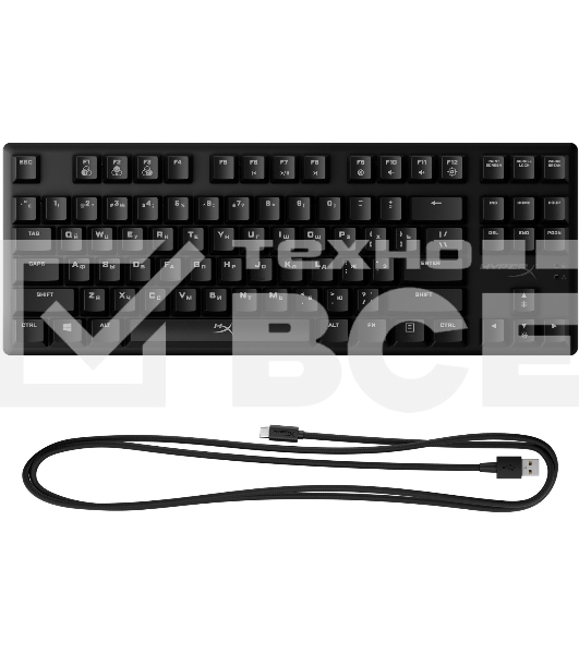 Клавиатура HyperX Alloy Origins Core RGB механическая черный USB for gamer LED (4P5P3AA#ABA)