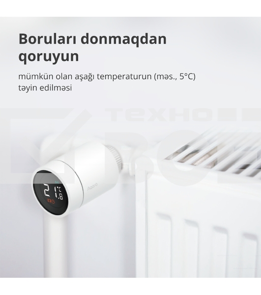 Термоголовка Aqara Smart Radiator Thermostat E1 (SRTS-A01) для радиат. резьбовой